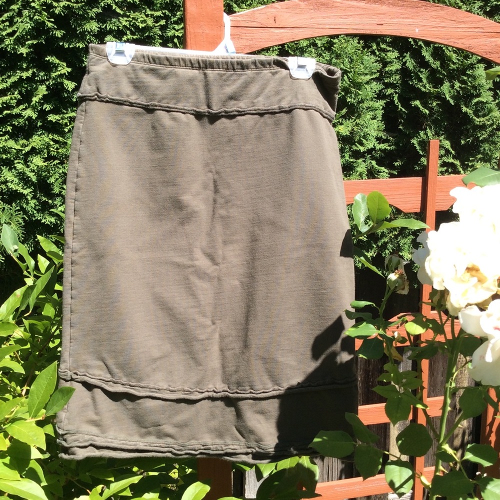 Neon Buddha skirt pencil style elastic waistband